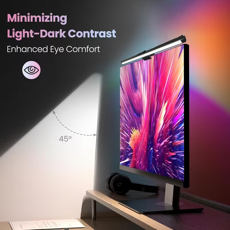 Desk Setup Modern - Barra de Luz LED para Monitor,