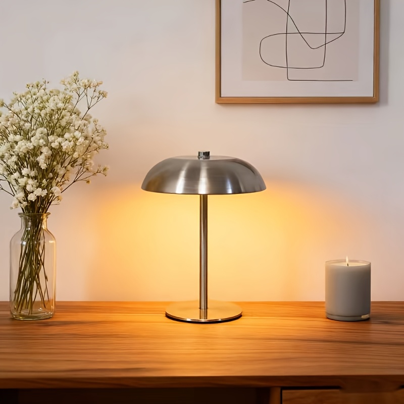 Desk Setup Minimalist - Luminária de Mesa Cogumelo Minimalista Vintage