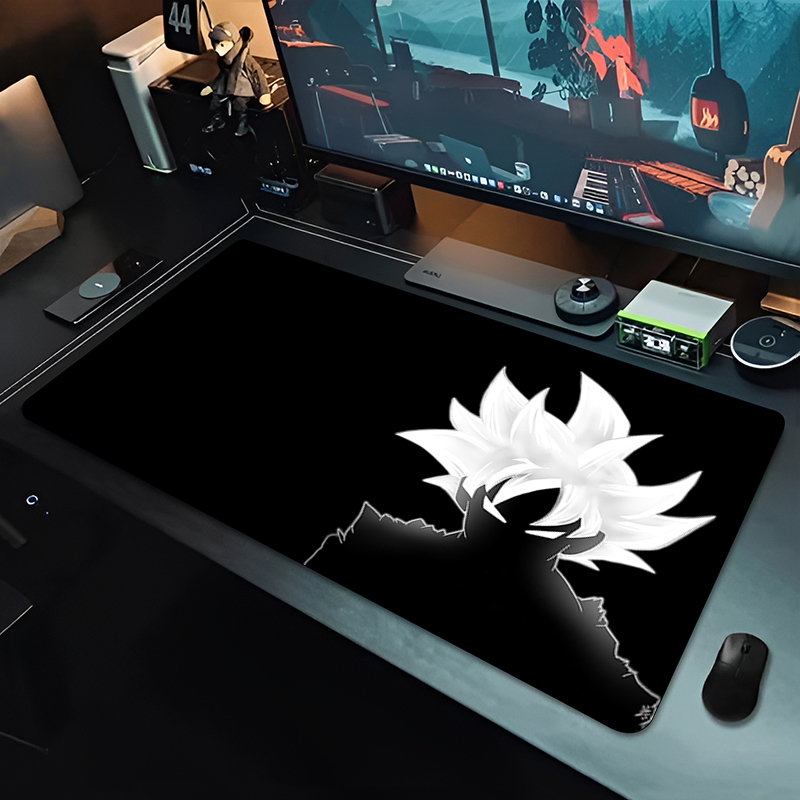 Desk Setup Mat - Mouse Pad Grande DBZ Black Anime