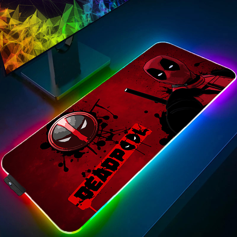 Led mouse pad jogos backlight  - Desk Setup Mat avaliação e preço