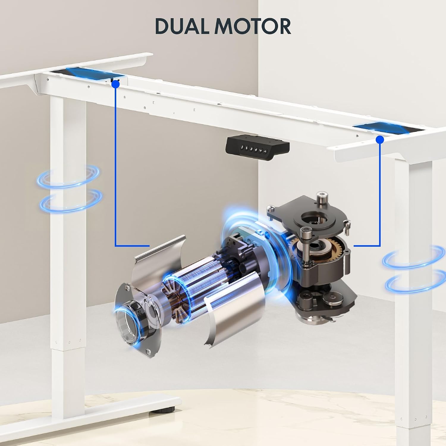 Grande Mesa Elétrica de Altura - Desk Setup Dual Monitor avaliação e preço