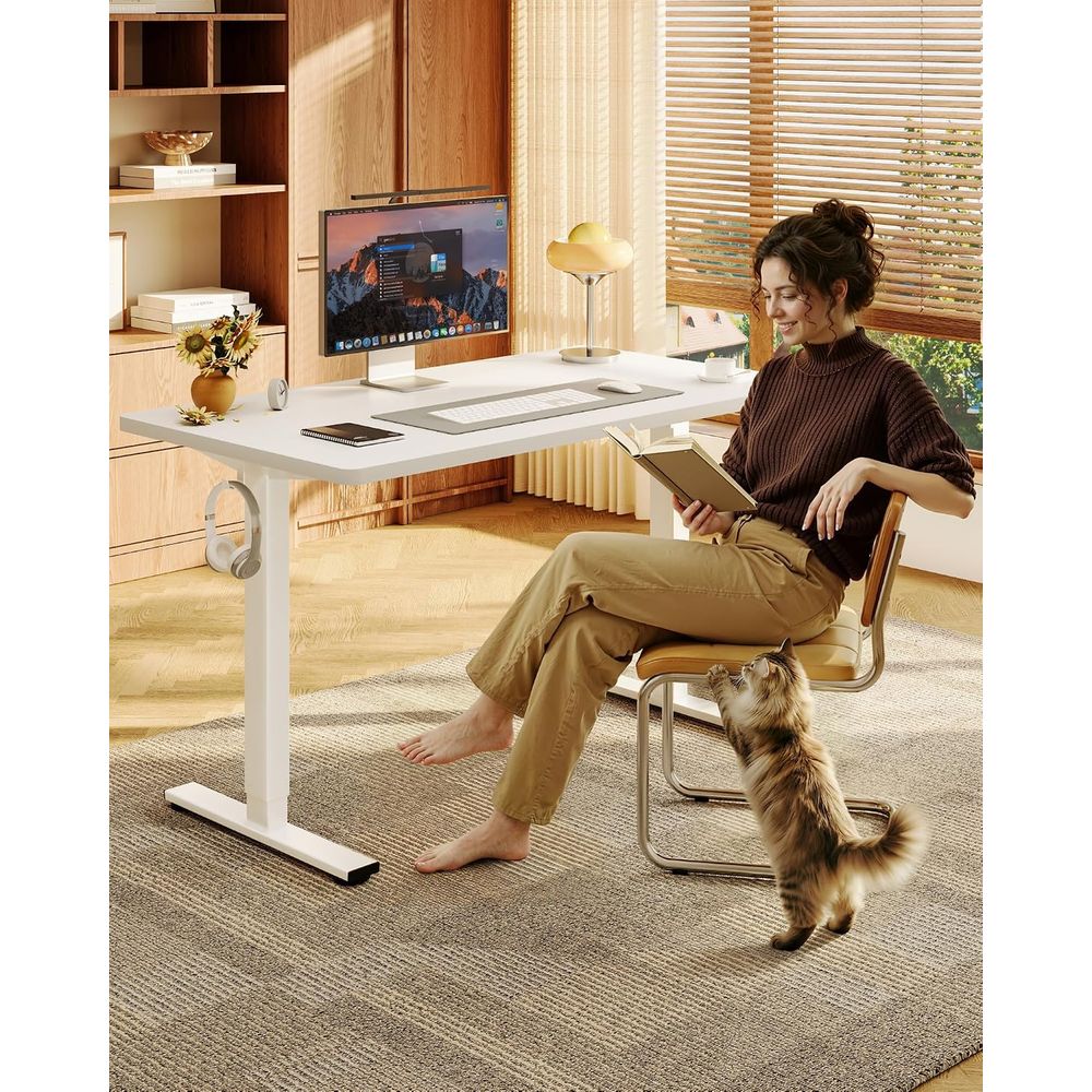 Mesa de escritório de peça úni - Desk Setup Dual Monitor avaliação e preço