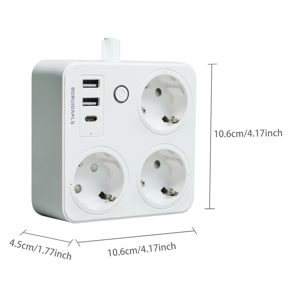 BORUIDAPLS ZigBee EU Smart Pow - Power Strip Flat avaliação e preço
