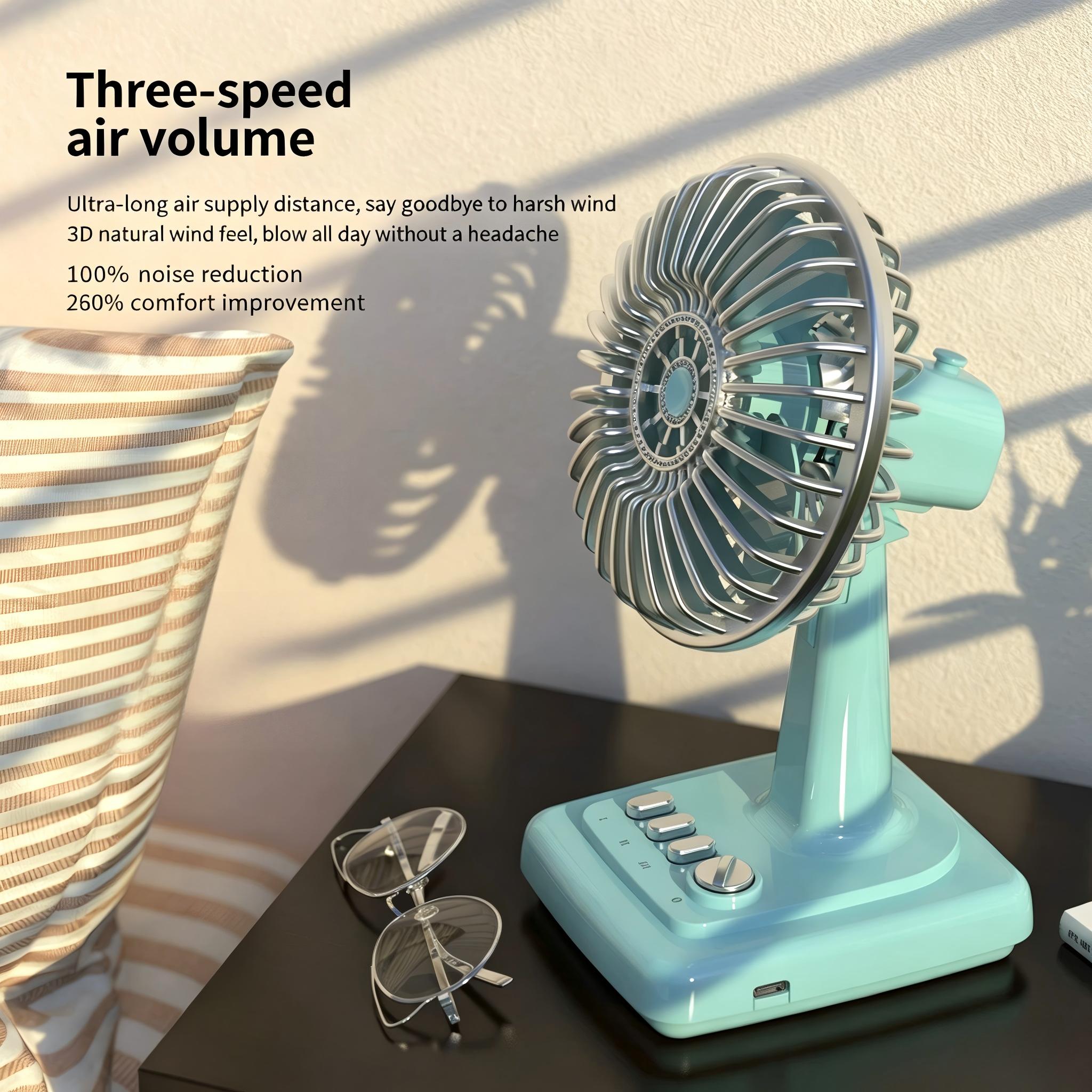 Ventilador de Mesa Retrô em Li - Fan Desk Small Usb avaliação e preço