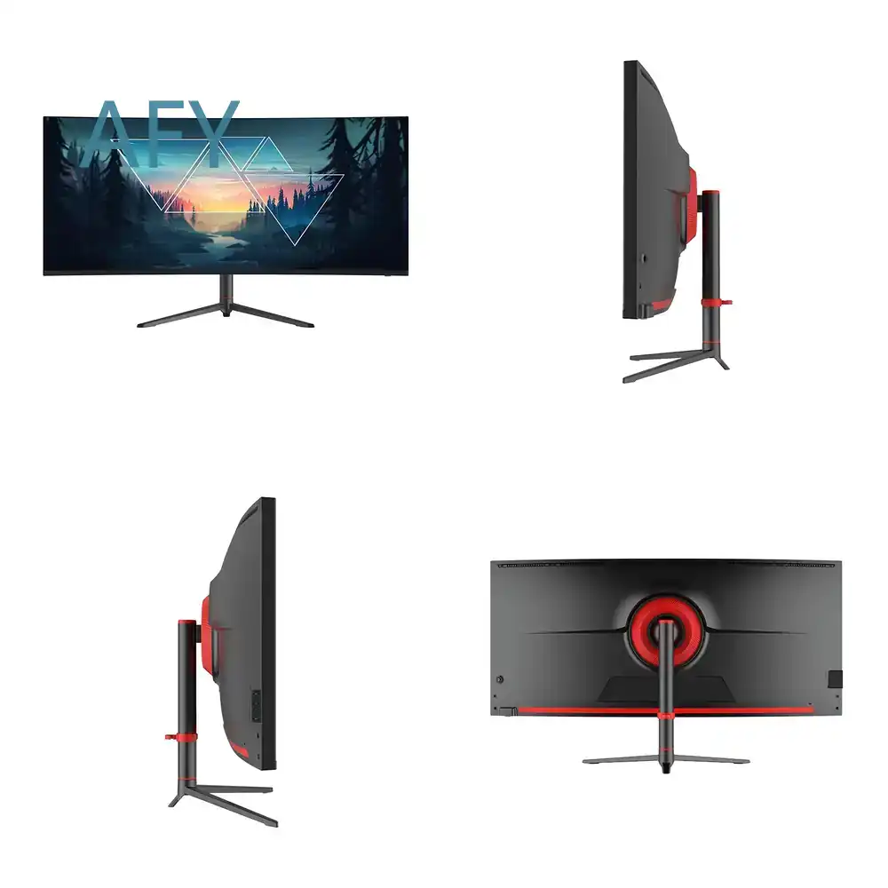 Monitor curvo para jogos Flash - Desk Setup Dual Monitor avaliação e preço