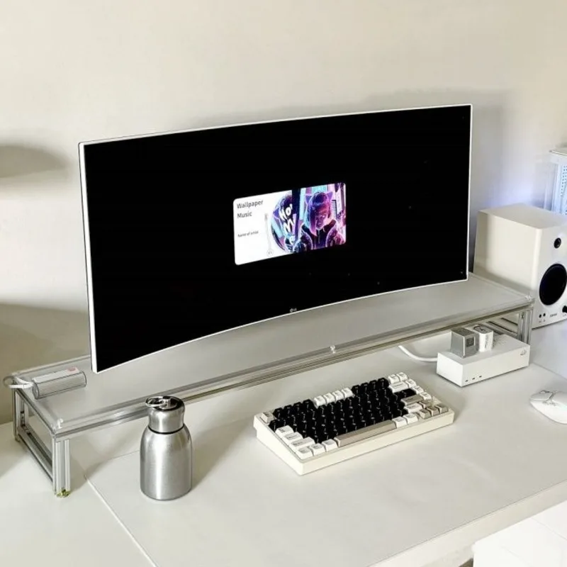 Suporte de monitor de alumínio - Desk Setup For Laptop And Monitor avaliação e preço