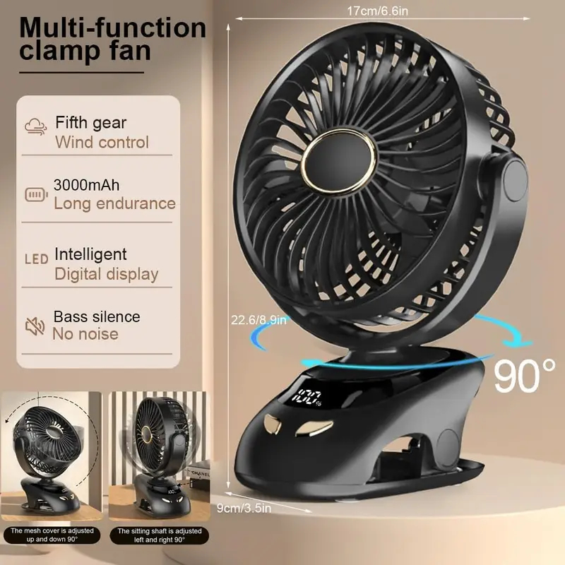 Mini ventilador de mesa com cl - Fan Desk Small Usb avaliação e preço