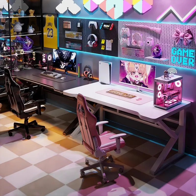 Mesa de Jogos E-sports Dupla,  - Desk Setup Gaming Pc avaliação e preço