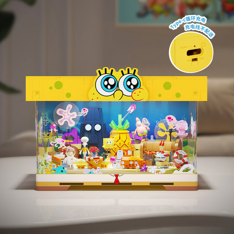 Areax Spongebob Bikini Bottom  - Desk Setup Kawaii avaliação e preço
