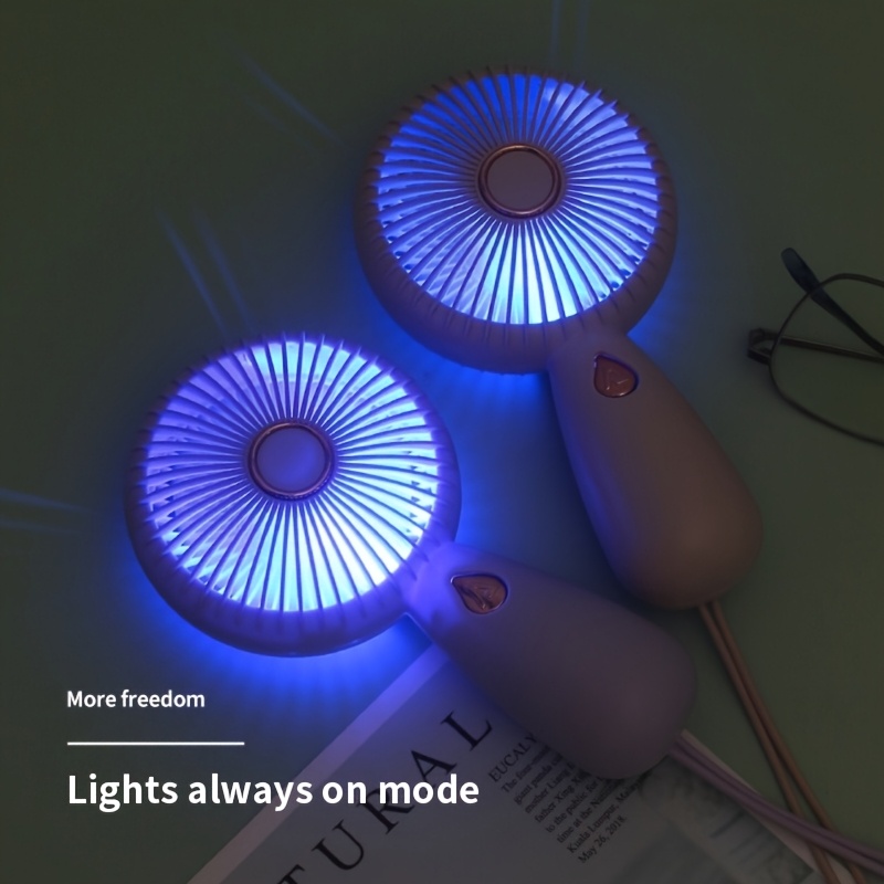 Mão segurando ventilador peque - Fan Desk Small Usb avaliação e preço