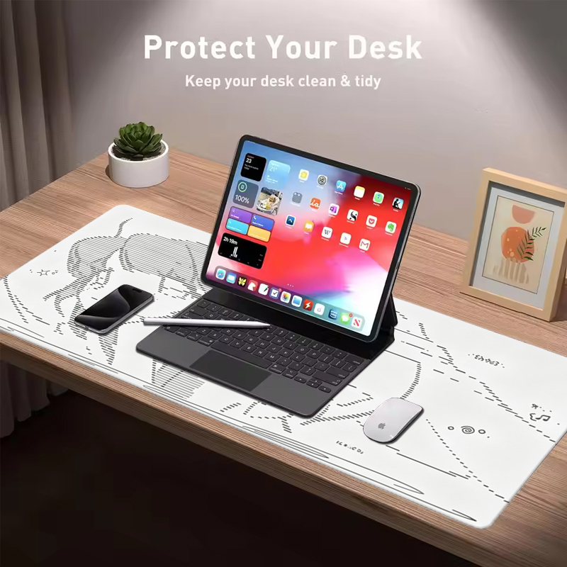 1Pç Mouse Pad de Couro Anime A - Desk Setup Mat avaliação e preço