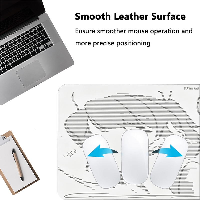 1Pç Mouse Pad de Couro Anime A - Desk Setup Mat avaliação e preço