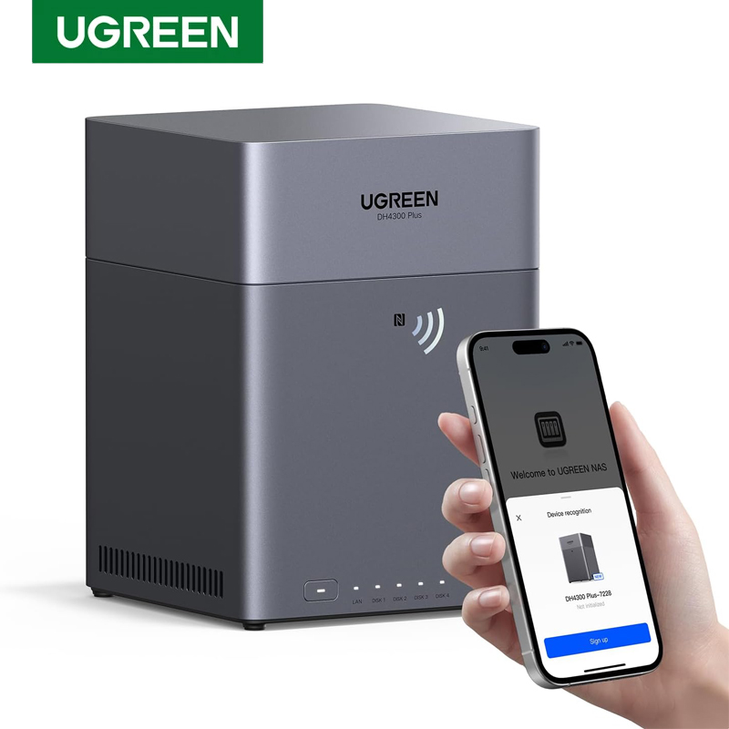 UGREEN NAS DH4300 Plus Capacid - Desk Setup Organization avaliação e preço